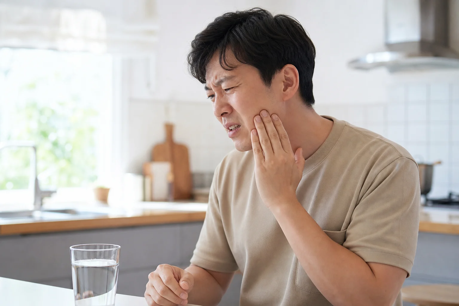 어금니 잇몸 시림 관련 상태와 관리 방법을 살펴보는 모습